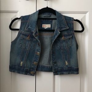 Girls Denim Vest